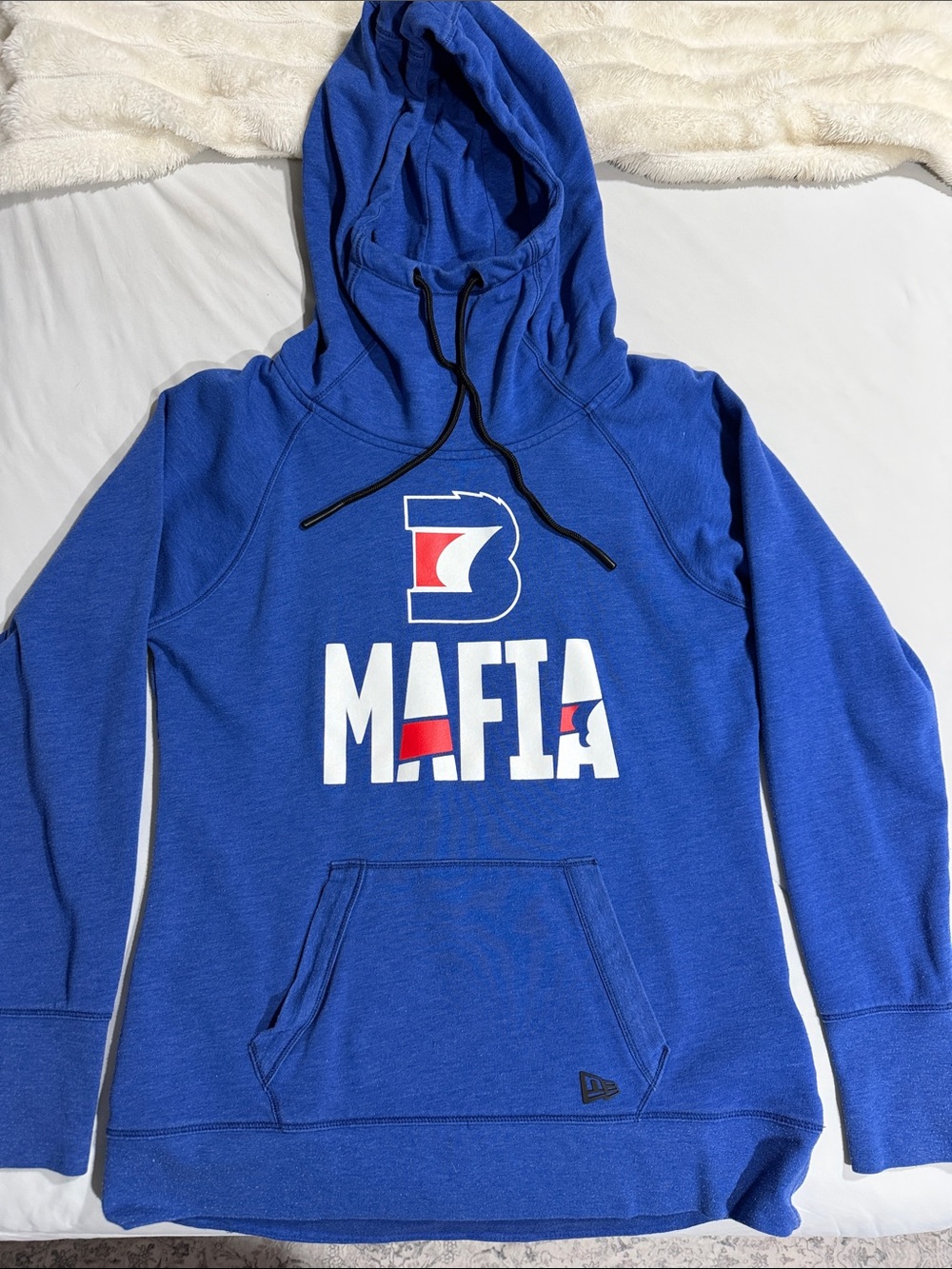 New Era Blue 7 Mafia Crewneck Hoodie